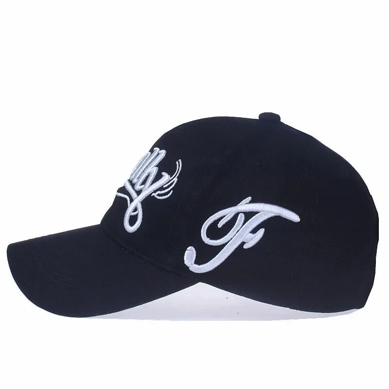 100% Cotton Letter Embroidery Casual Snapback Unisex Baseball Cap