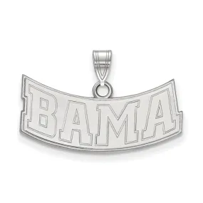 10k White Gold U. of Alabama Small 'BAMA' Pendant