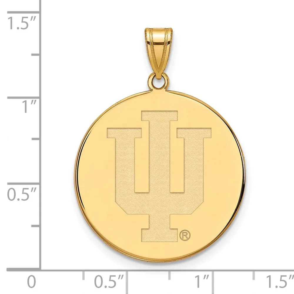 10k Yellow Gold Indiana U XL Disc Pendant