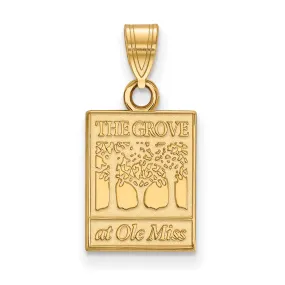 10k Yellow Gold U. of Mississippi Small Pendant