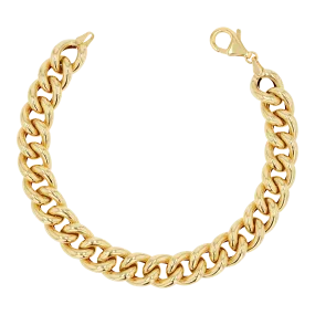 14K Chunky Cuban Link Chain Bracelet