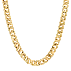 14K Chunky Cuban Link Chain Necklace