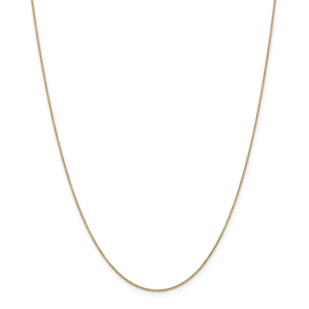 14k Yellow Gold 50th Anniversary Rope Heart Necklace