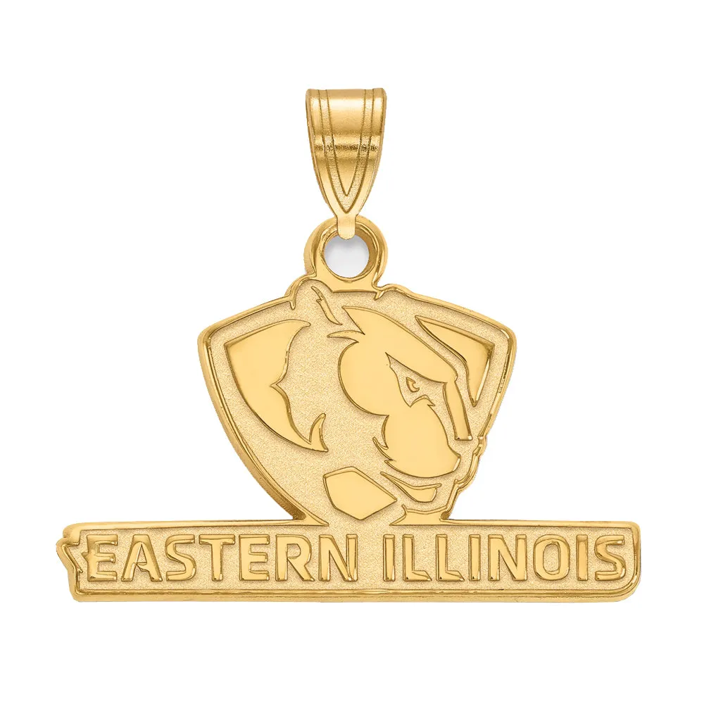 14k Yellow Gold Eastern Illinois U Small Pendant