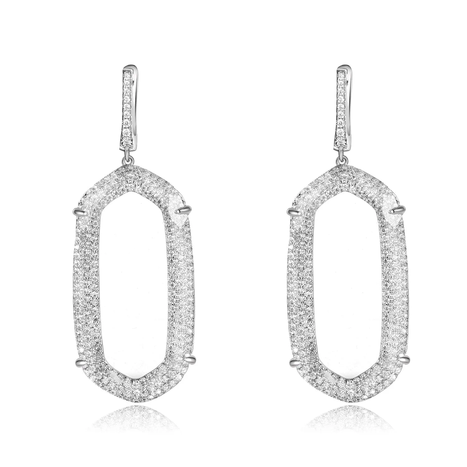 Adelia Earrings with Clear Crystal