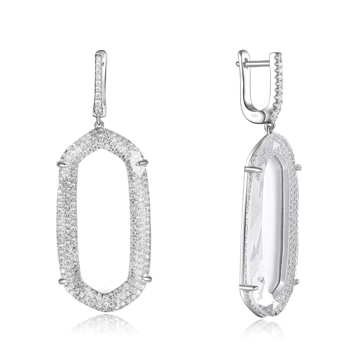 Adelia Earrings with Clear Crystal