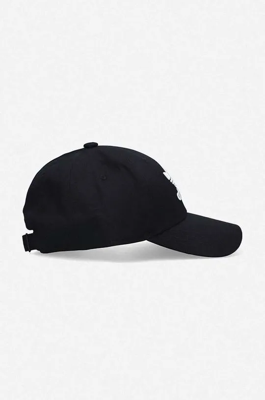 adidas Originals cotton baseball cap Baseball Classic Trefoil black color