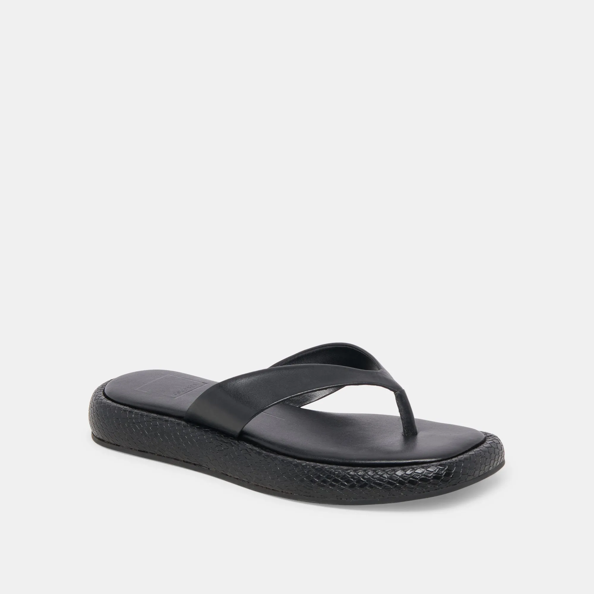 ADIN SANDALS BLACK LEATHER