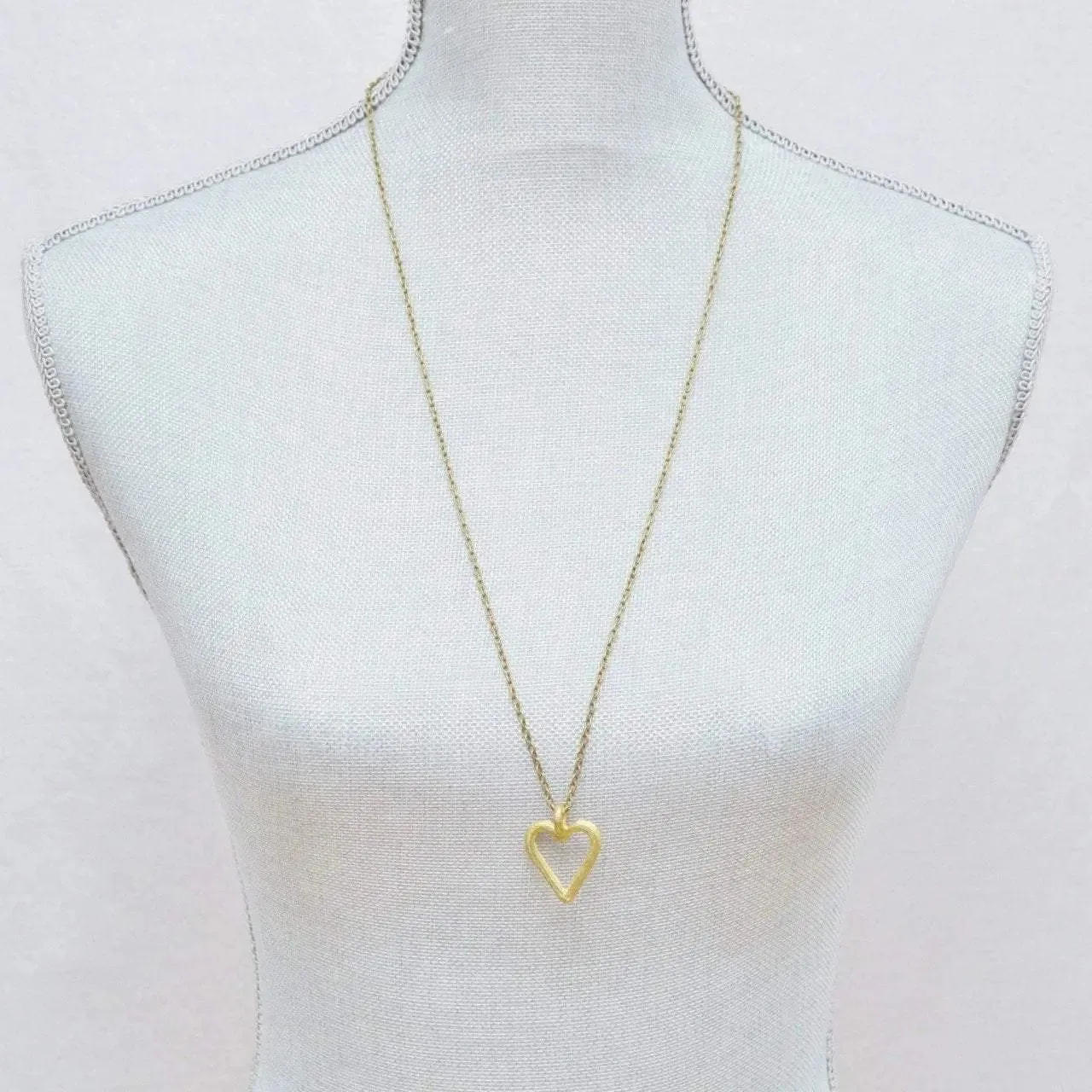 Akoma | Heart Pendant Necklace | Recycled Brass