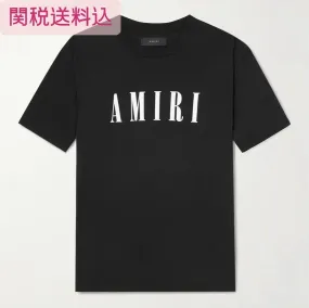 AMIRI  |Street Style Plain Cotton Short Sleeves Logo T-Shirts