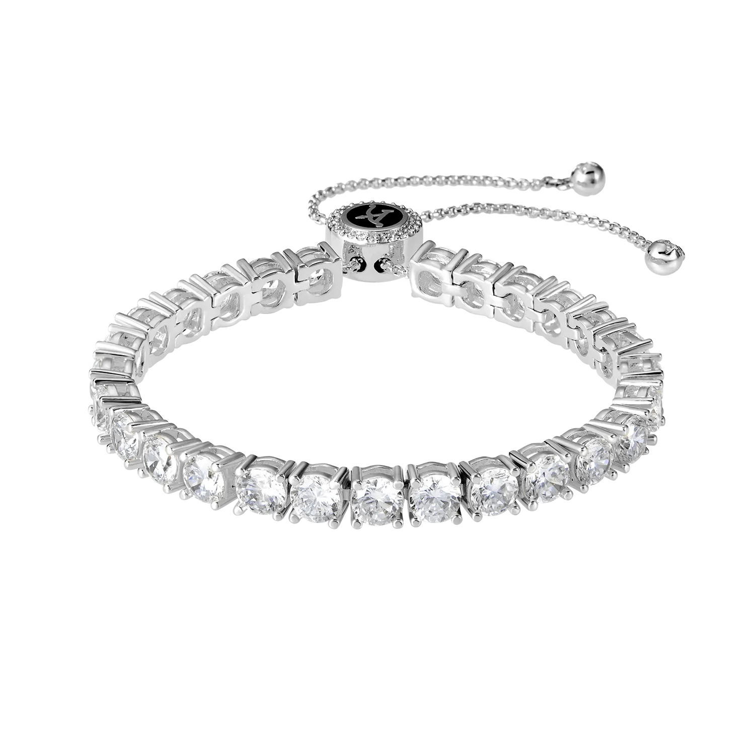 Aporro A® Iced Adjustable Tennis Bracelet