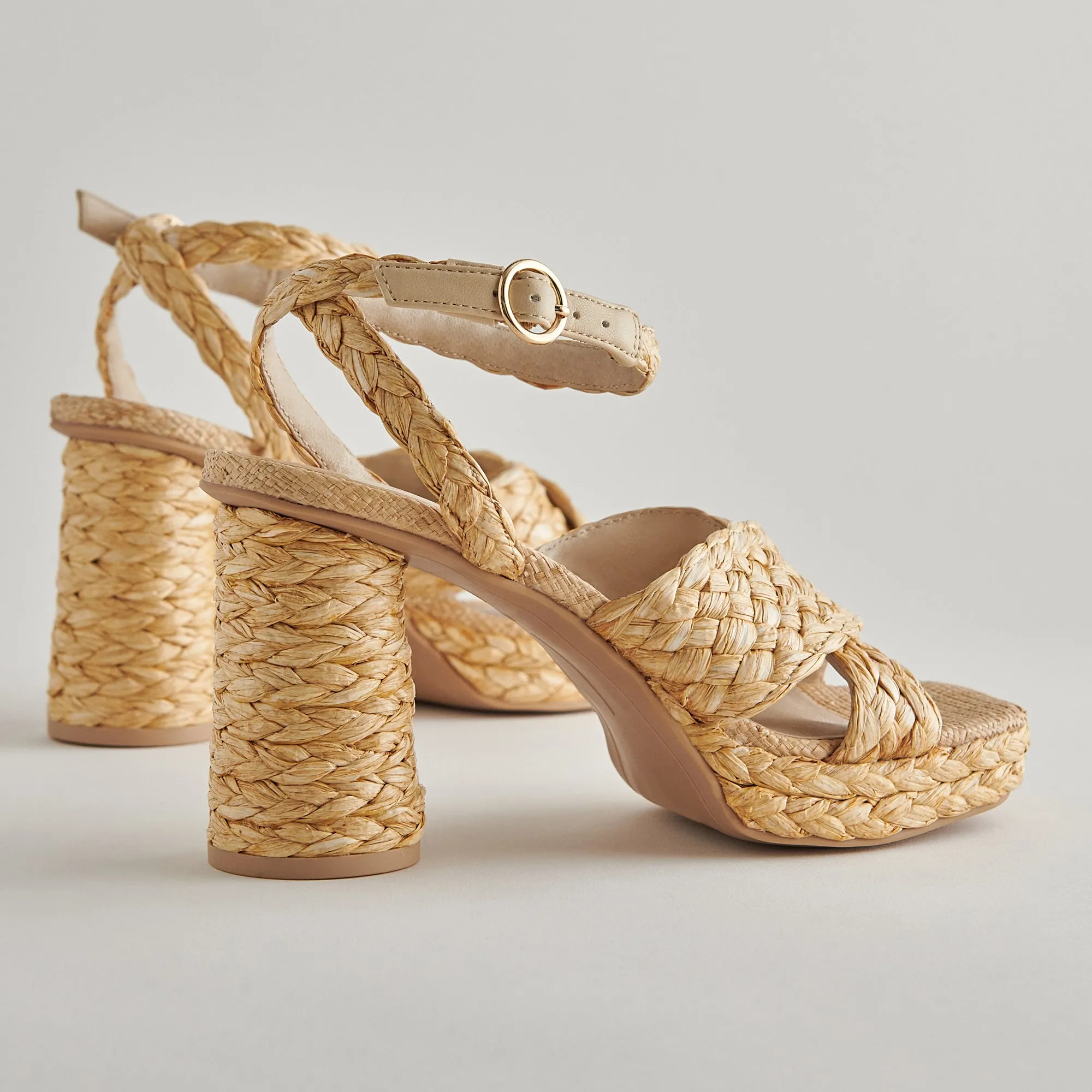 ASALA HEELS LT NATURAL RAFFIA