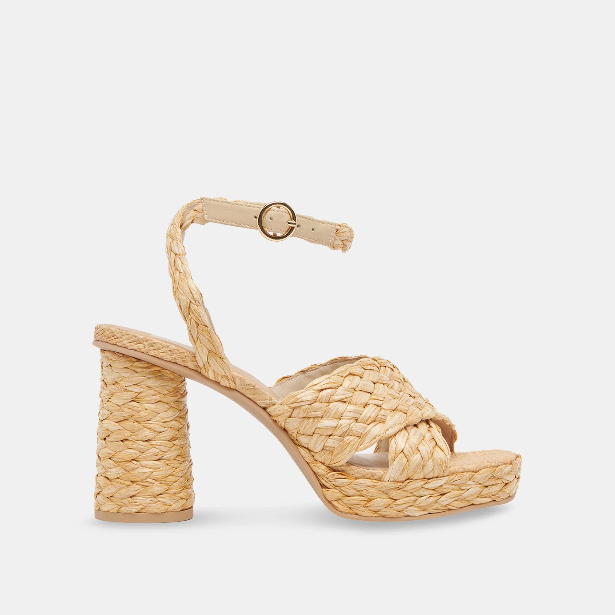 ASALA HEELS LT NATURAL RAFFIA