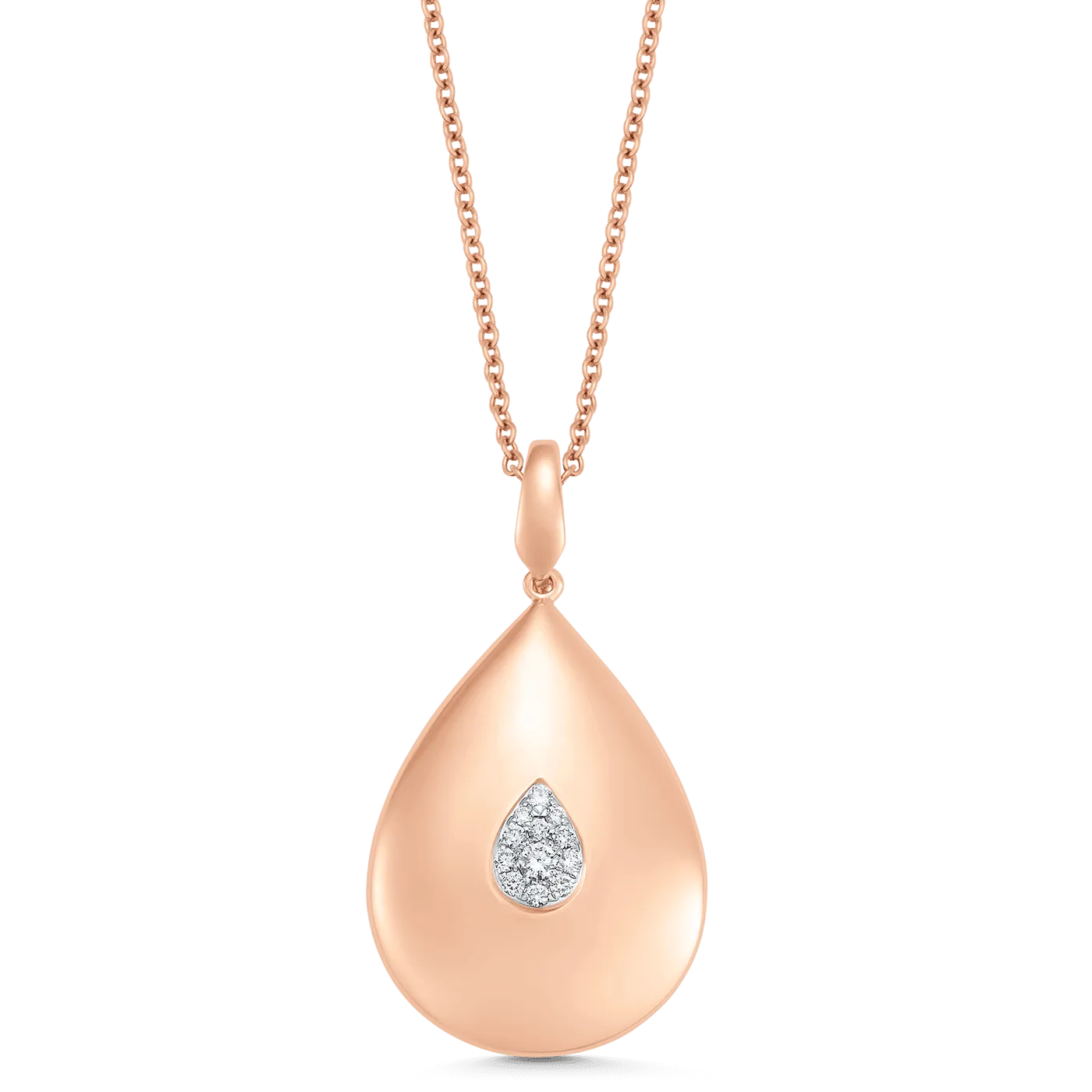 Aurora Illusion Large Pear Pendant Illusion Necklace