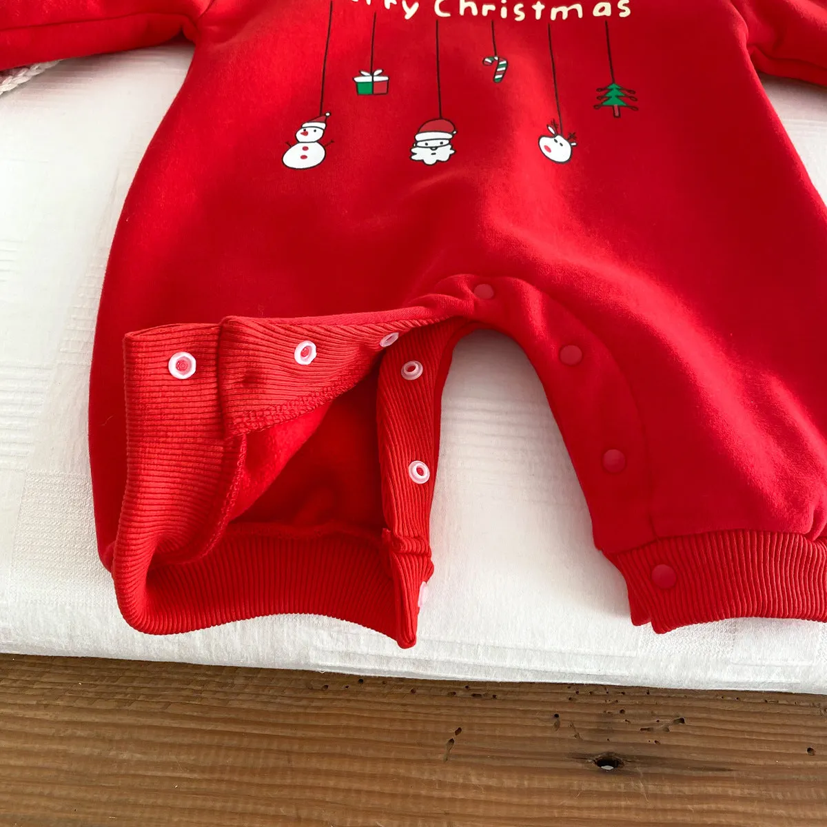 Baby Girls Boys Letters Cartoon Christmas Jumpsuits Wholesale 23101984