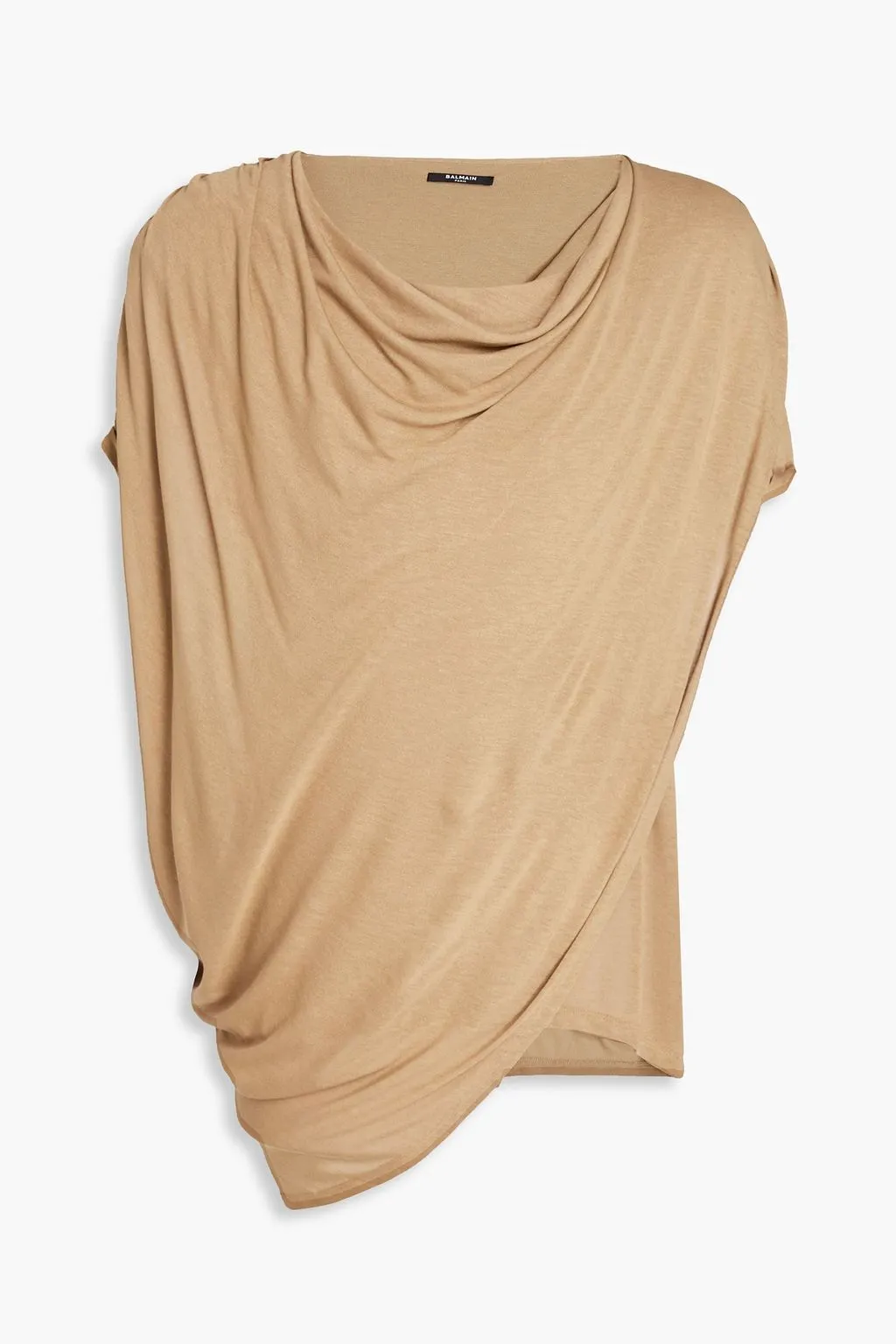 BALMAIN  |Linen Street Style Short Sleeves Luxury T-Shirts