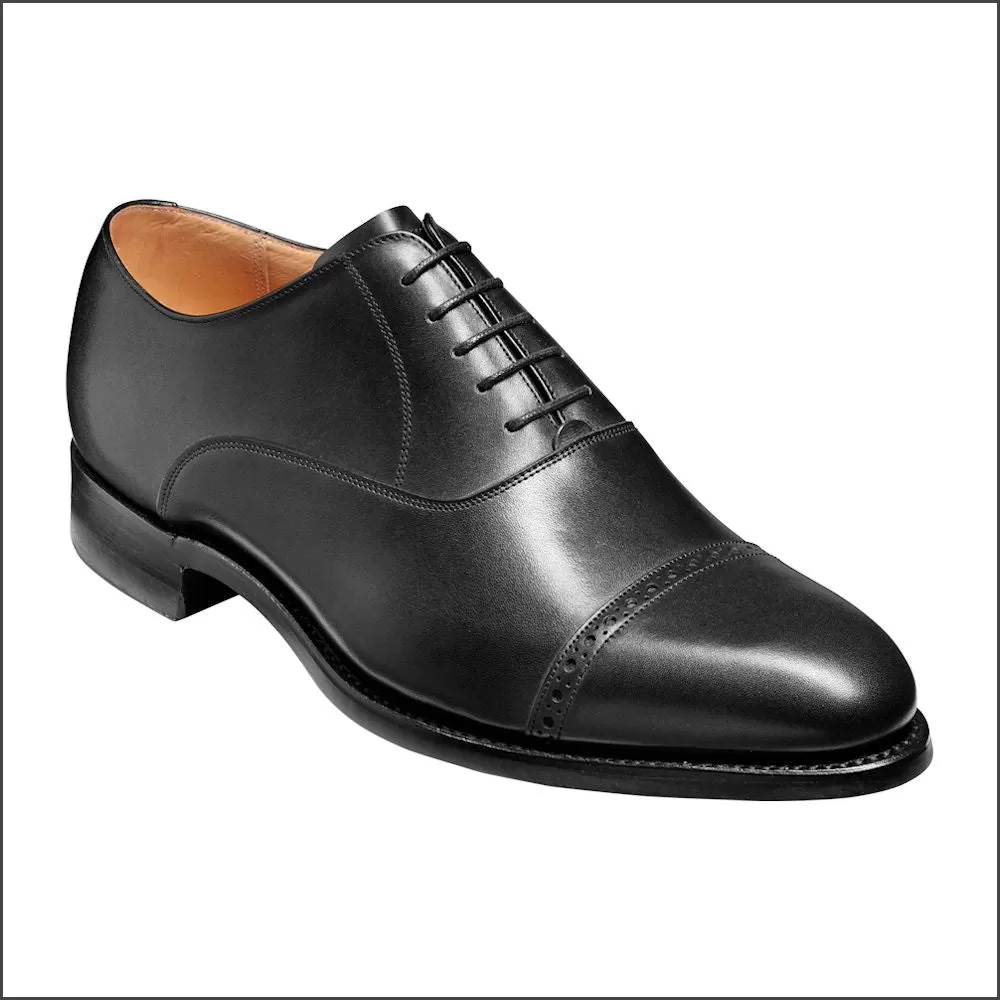 Barker Burford Black Calf Oxford Toe Cap Size 8.5 Only*