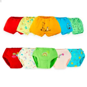 BASIC Super Soft Bloomers (Farm Fam) & Briefs (Doodle Dreams) - Pack of 10