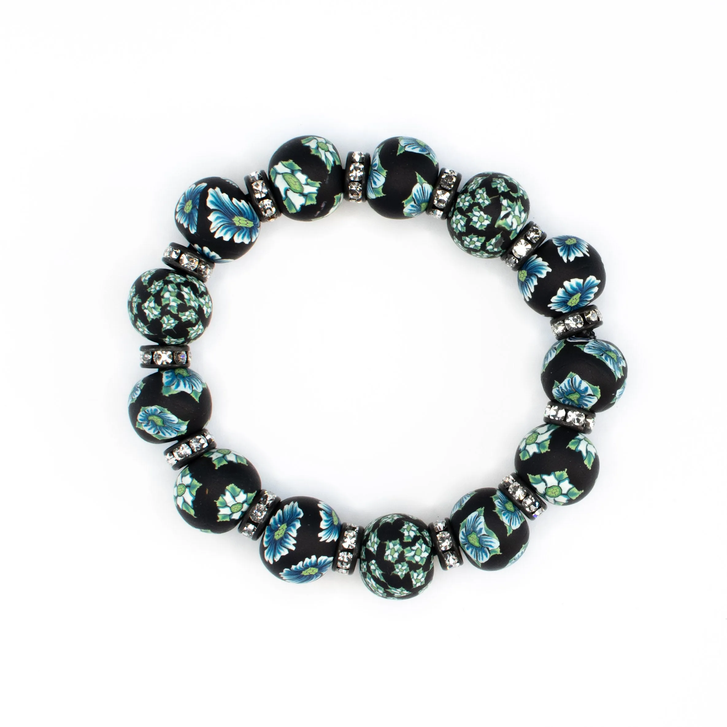 Belle Large Bead Crystal Bracelet