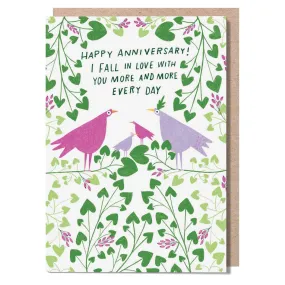 Birds Sarcastic Anniversary Card