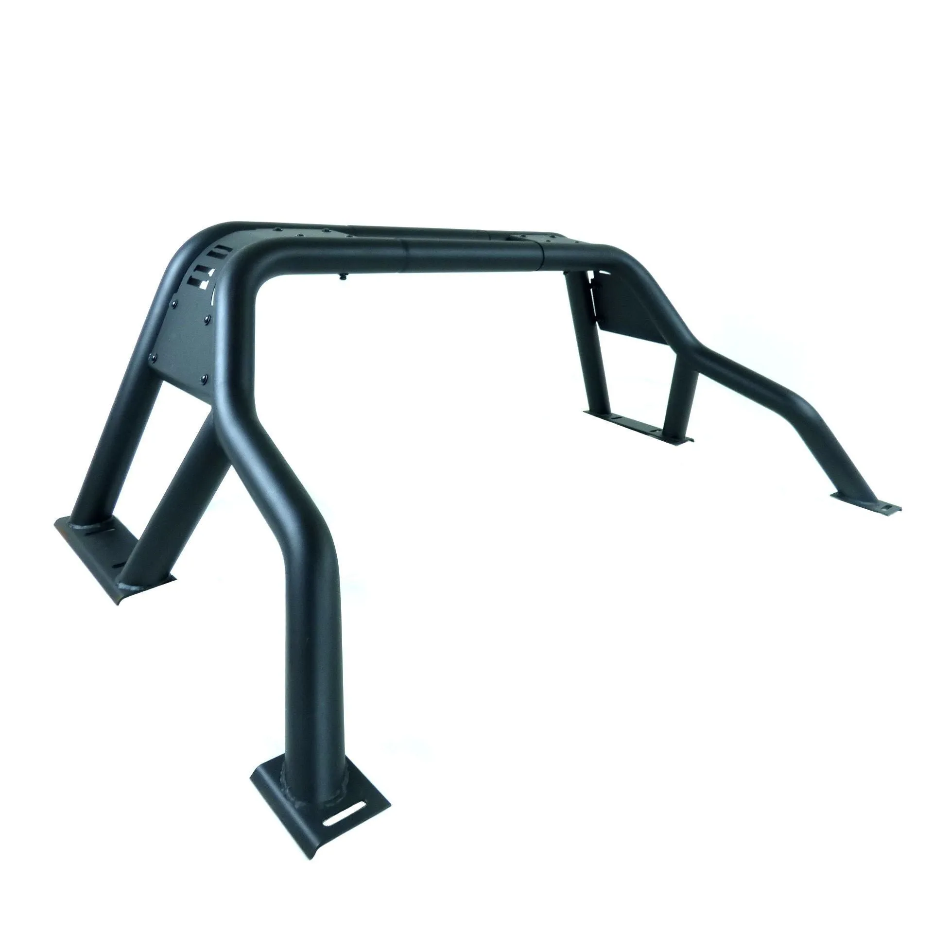 Black Short Arm Roll Sports Bar for the Isuzu D-Max 2007-2012