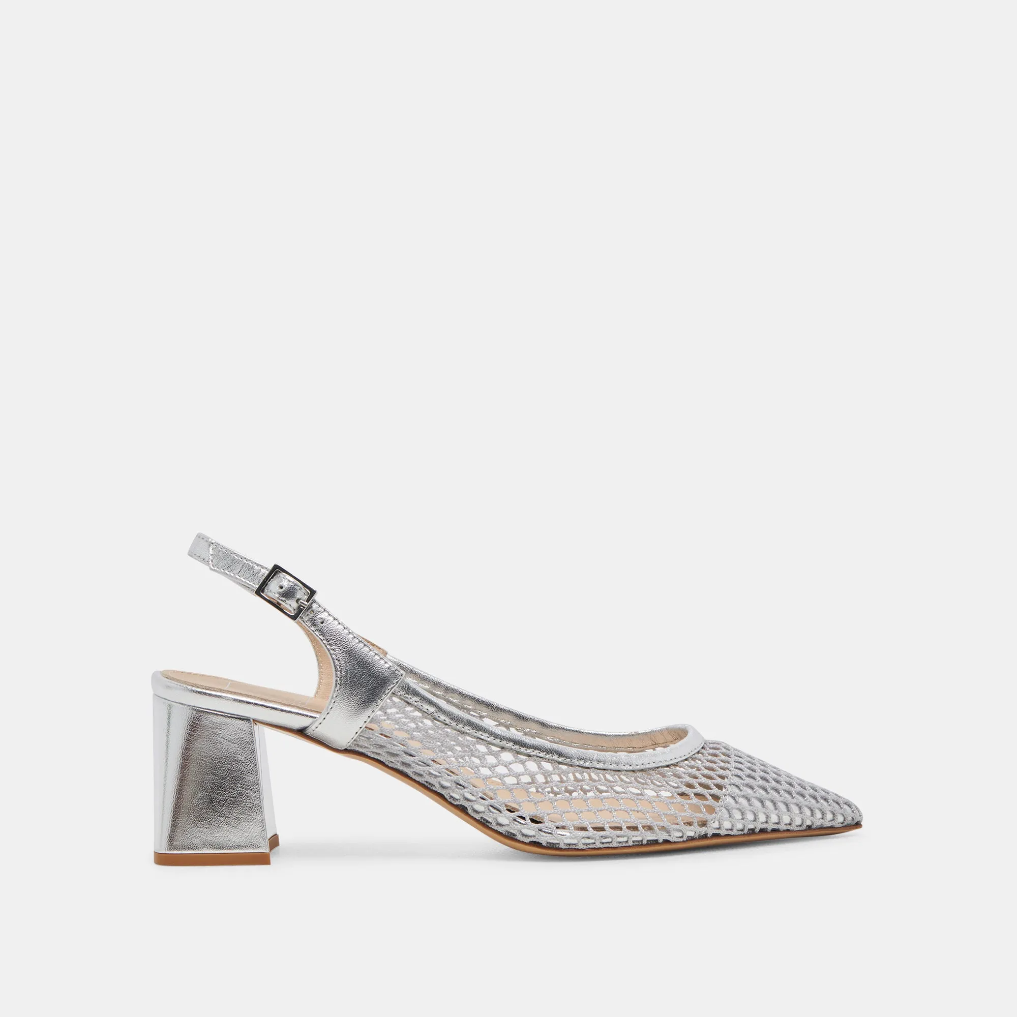 BLONDI HEELS SILVER MESH