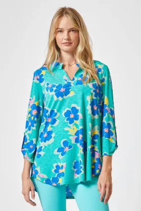 Blooming Summer Lizzy Top in Emerald