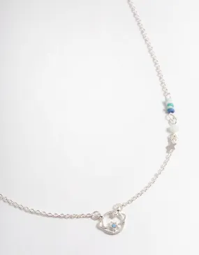 Blue Planet & Star Necklace