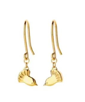 Boh Runga - Gold Plated Fantail Earrings