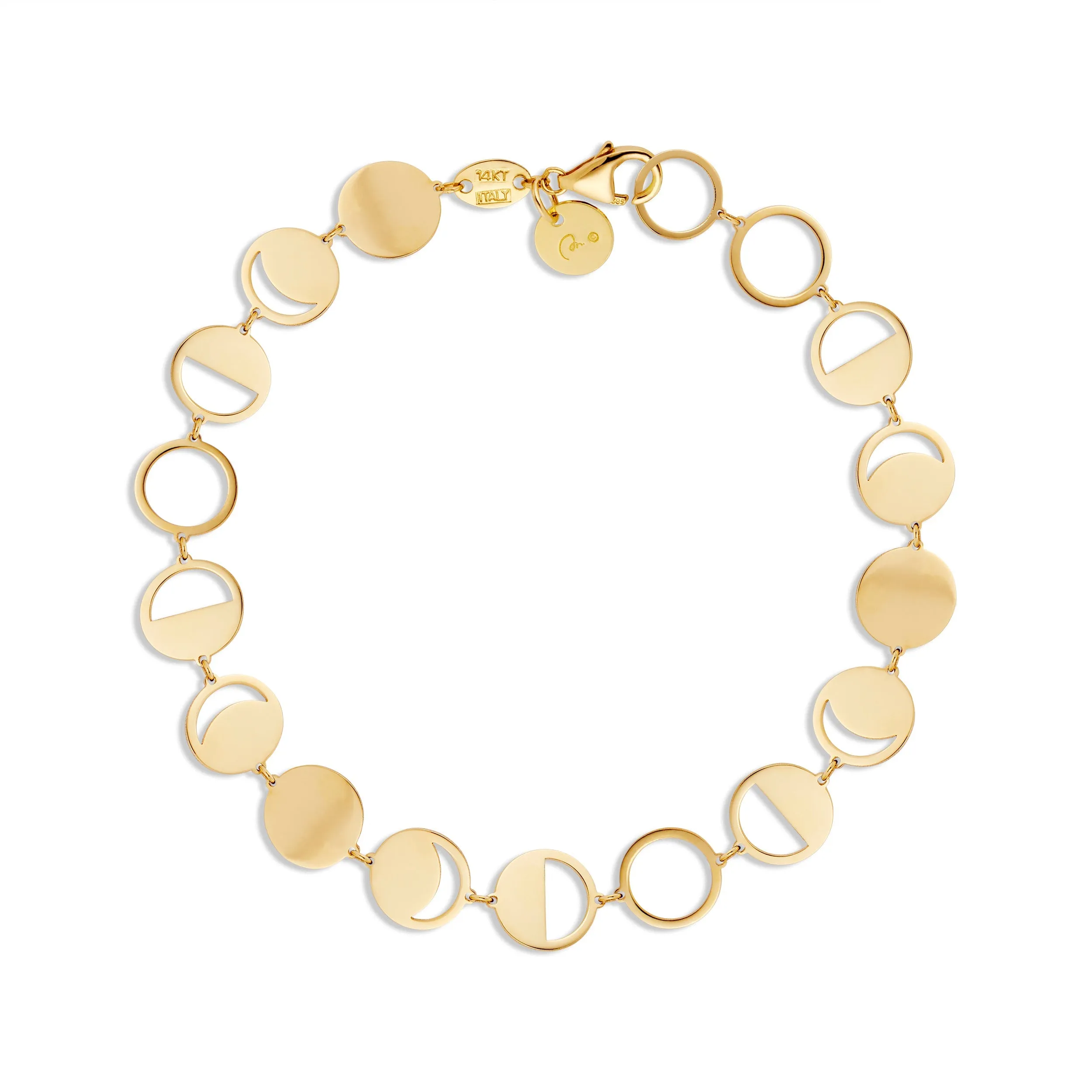 BOHEME CONFETTI LUNE 18KY GOLD BRACELET rts