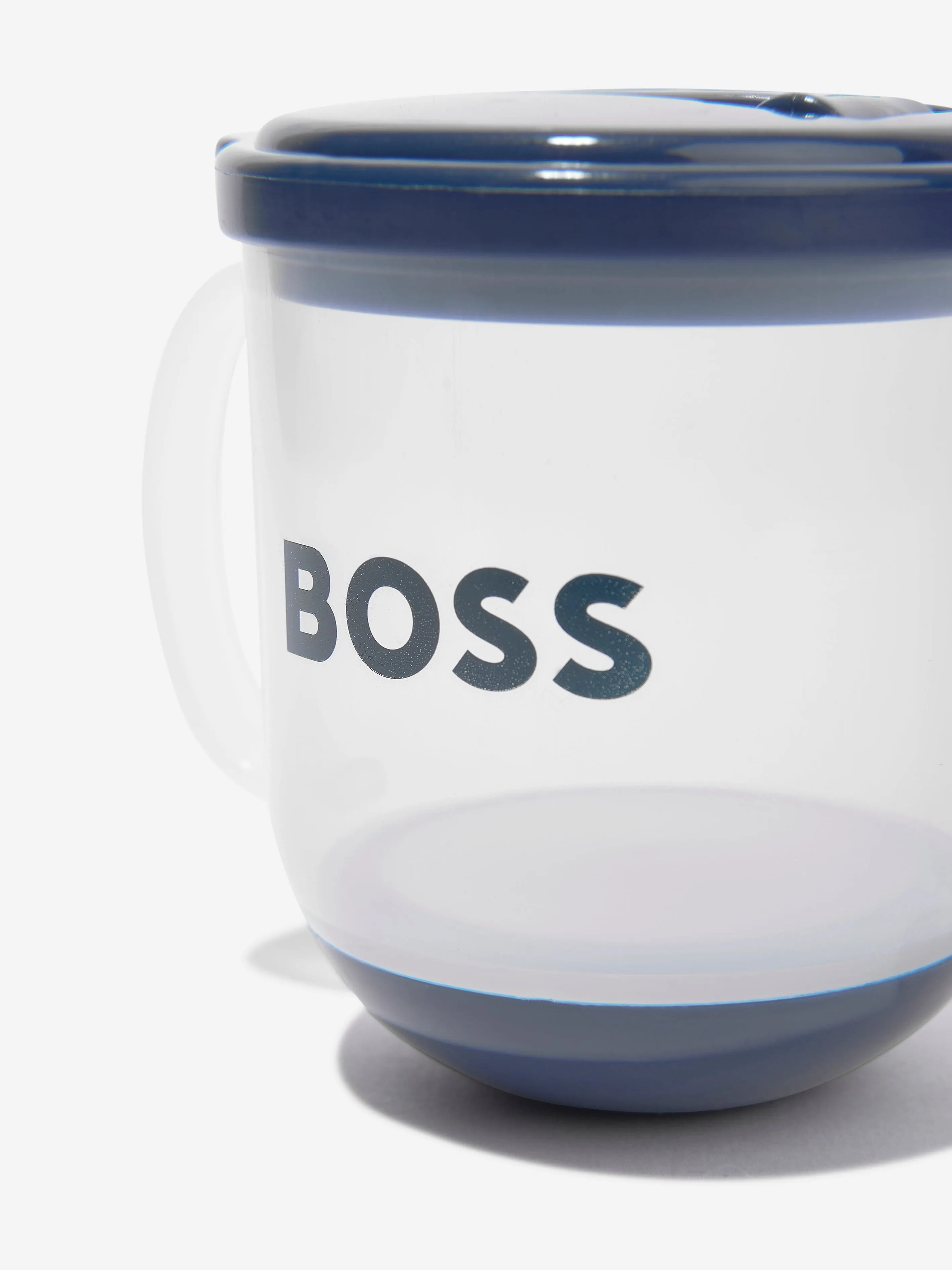 BOSS - Baby Logo Print Sippy Cup in Navy | Childsplay Clothing