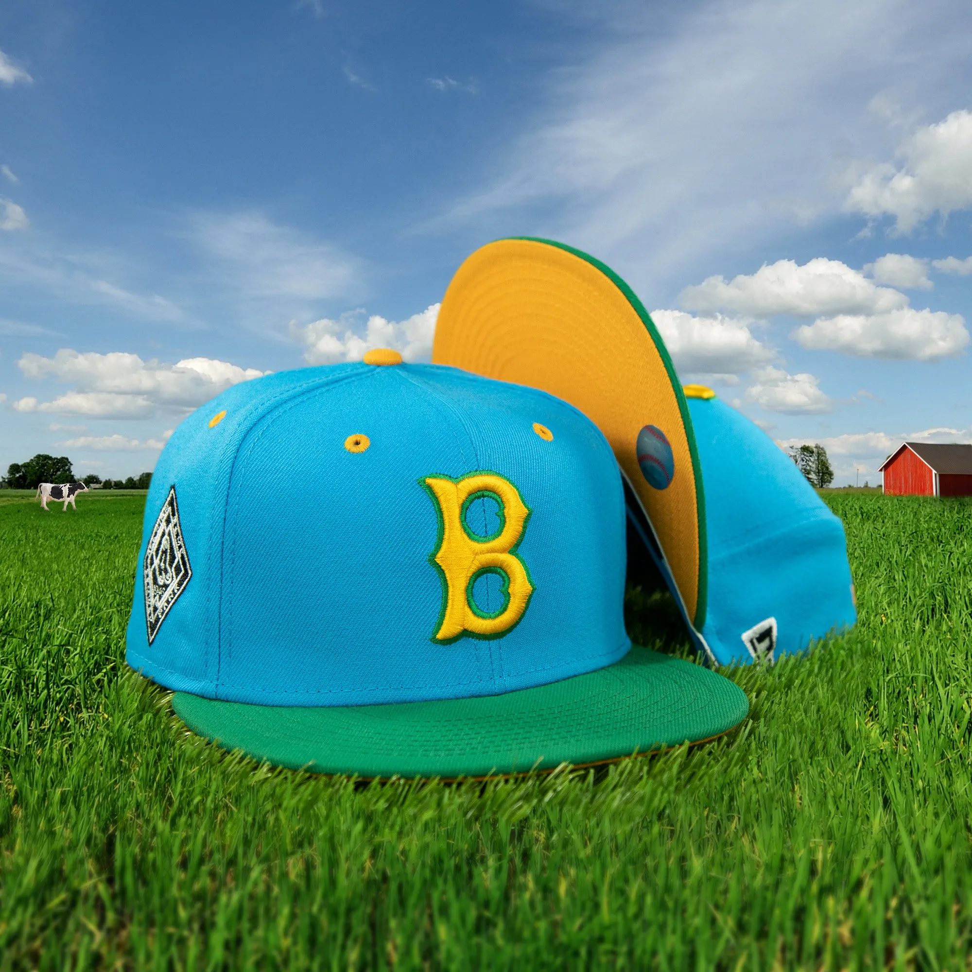 Boston Red Sox Cooperstown Ice Cream Pack 1946 All Star Game Side Patch 59Fifty Fitted Cap | Cap Swag Exclusive