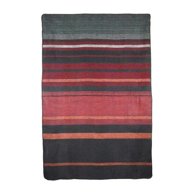 Brushed Alpaca Throw Blanket - Dark Multi