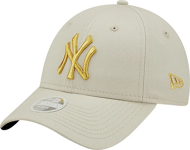 cap New Era 9FO Metallic Logo MLB New York Yankees - Stone/Metallic Gold - women´s