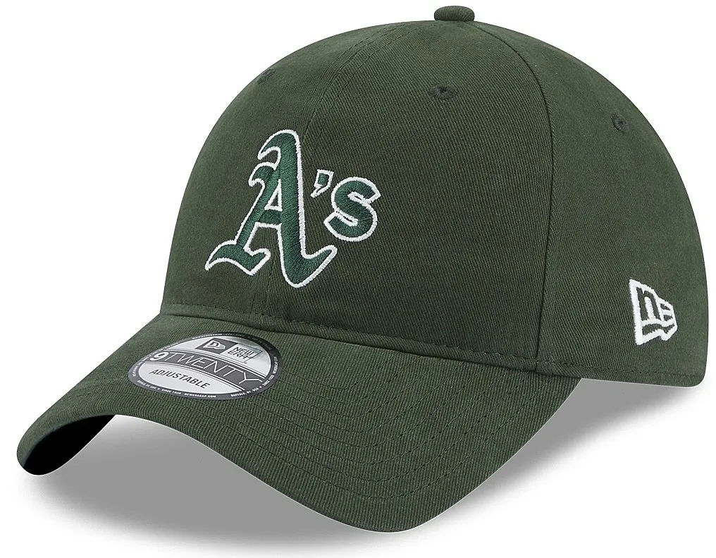 cap New Era 9T Team Script MLB Oakland Athletics - Dark Green/White - men´s