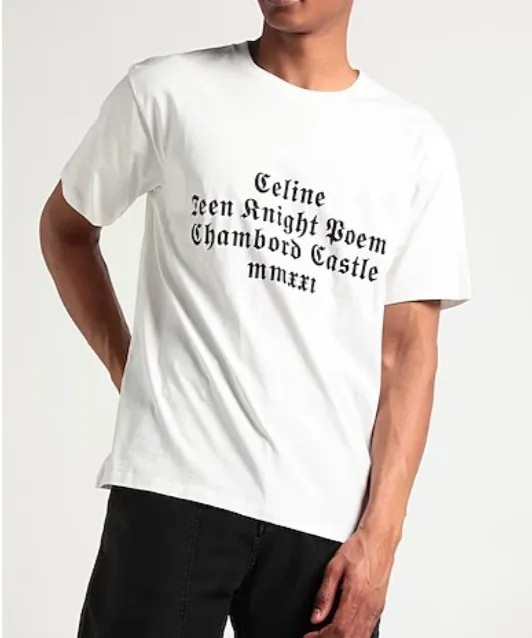 CELINE  |Crew Neck Cotton Short Sleeves Logo Luxury