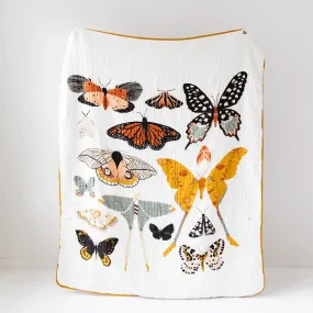 Clementine Kids - Large Throw Blanket - Butterfly Collector