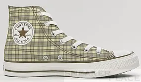 Converse Chucks All-Stars Hi Specialty plaid tan shoes