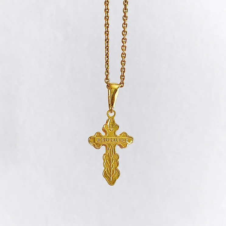 Crucifix Necklace - Gold Plated