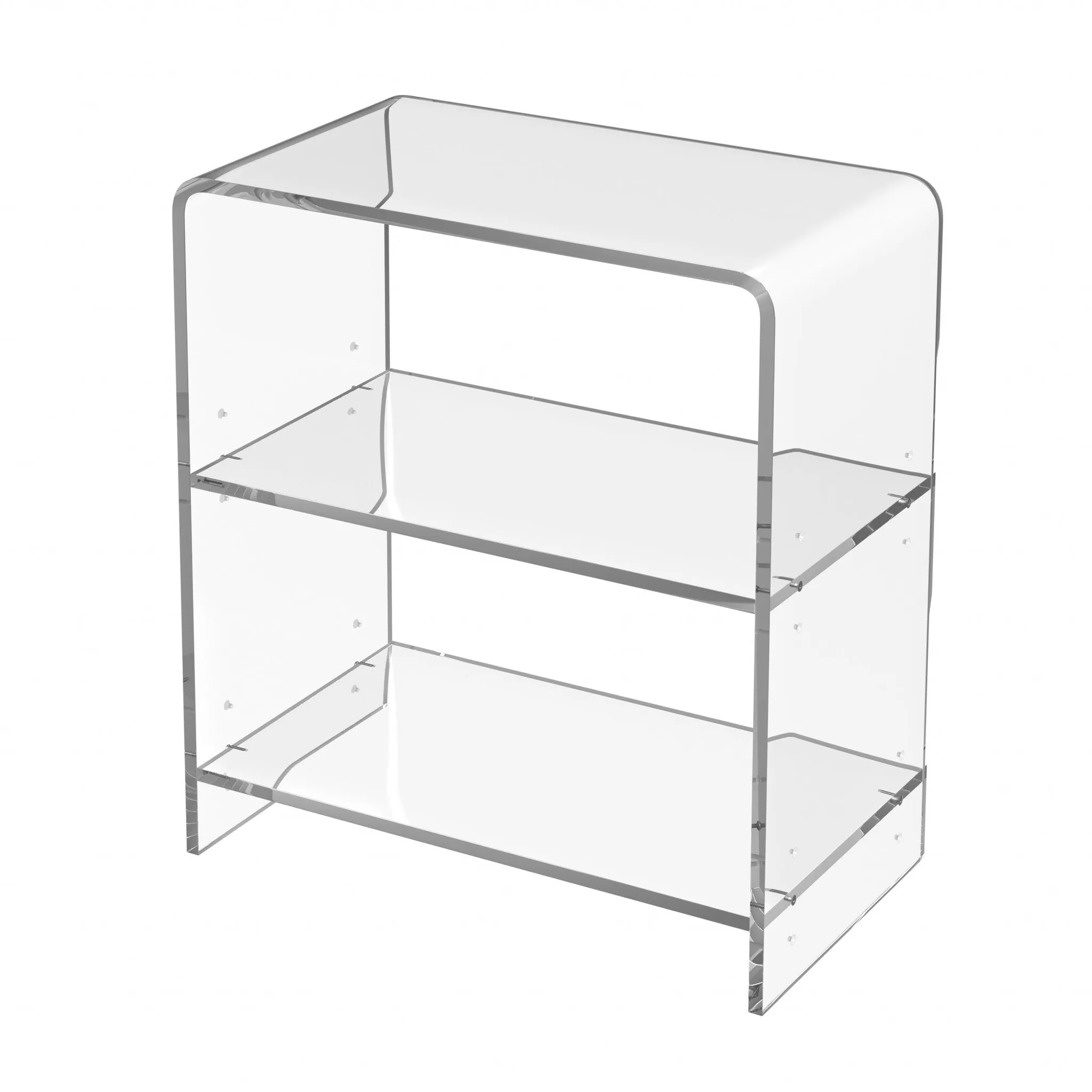 Crystal Clear Acrylic Bookcase