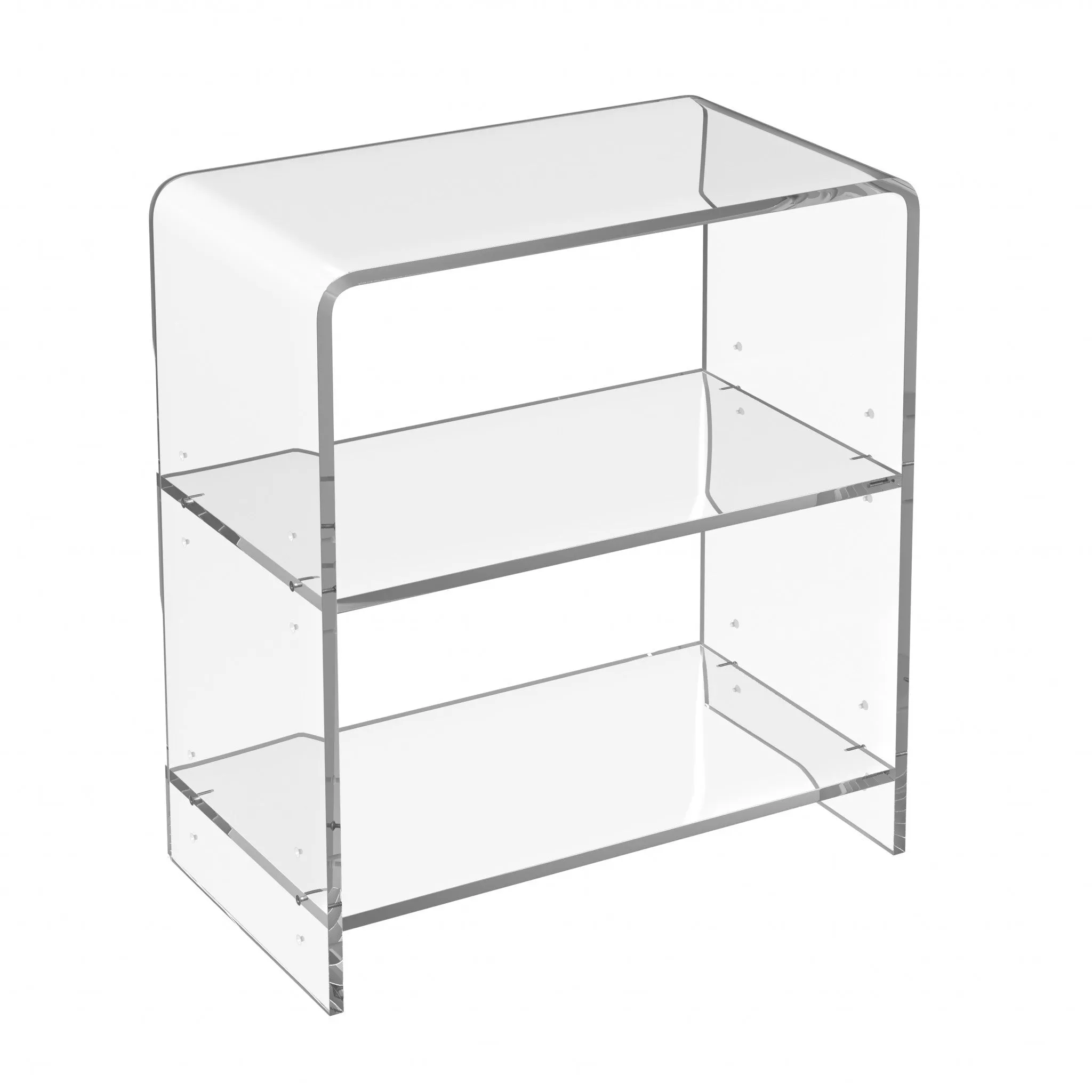 Crystal Clear Acrylic Bookcase