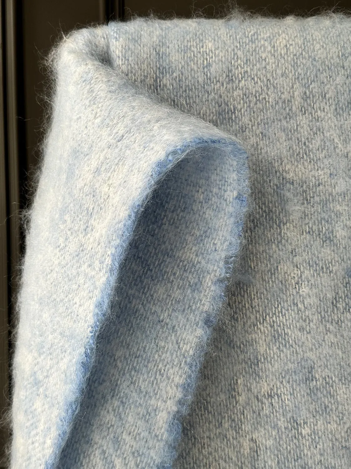 Cushendale Mills - Mooneen Mohair Blanket in Azure