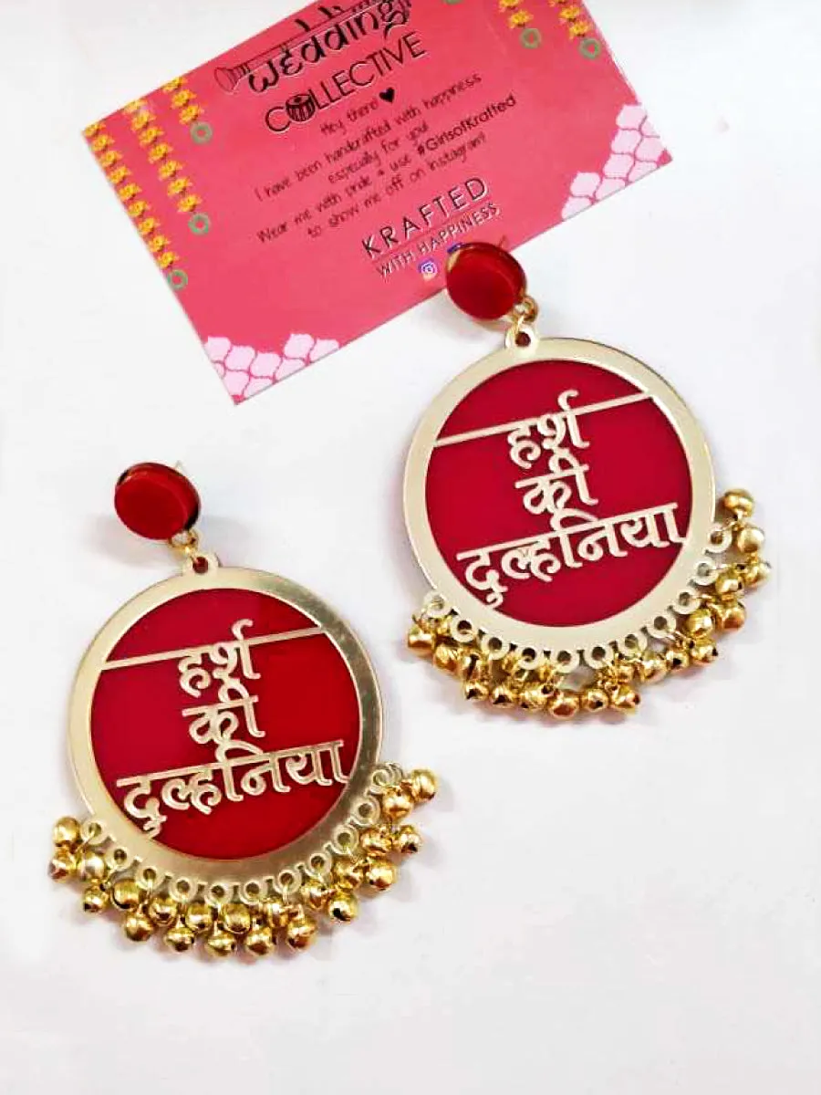 Customised Earrings (with Ghungroo)