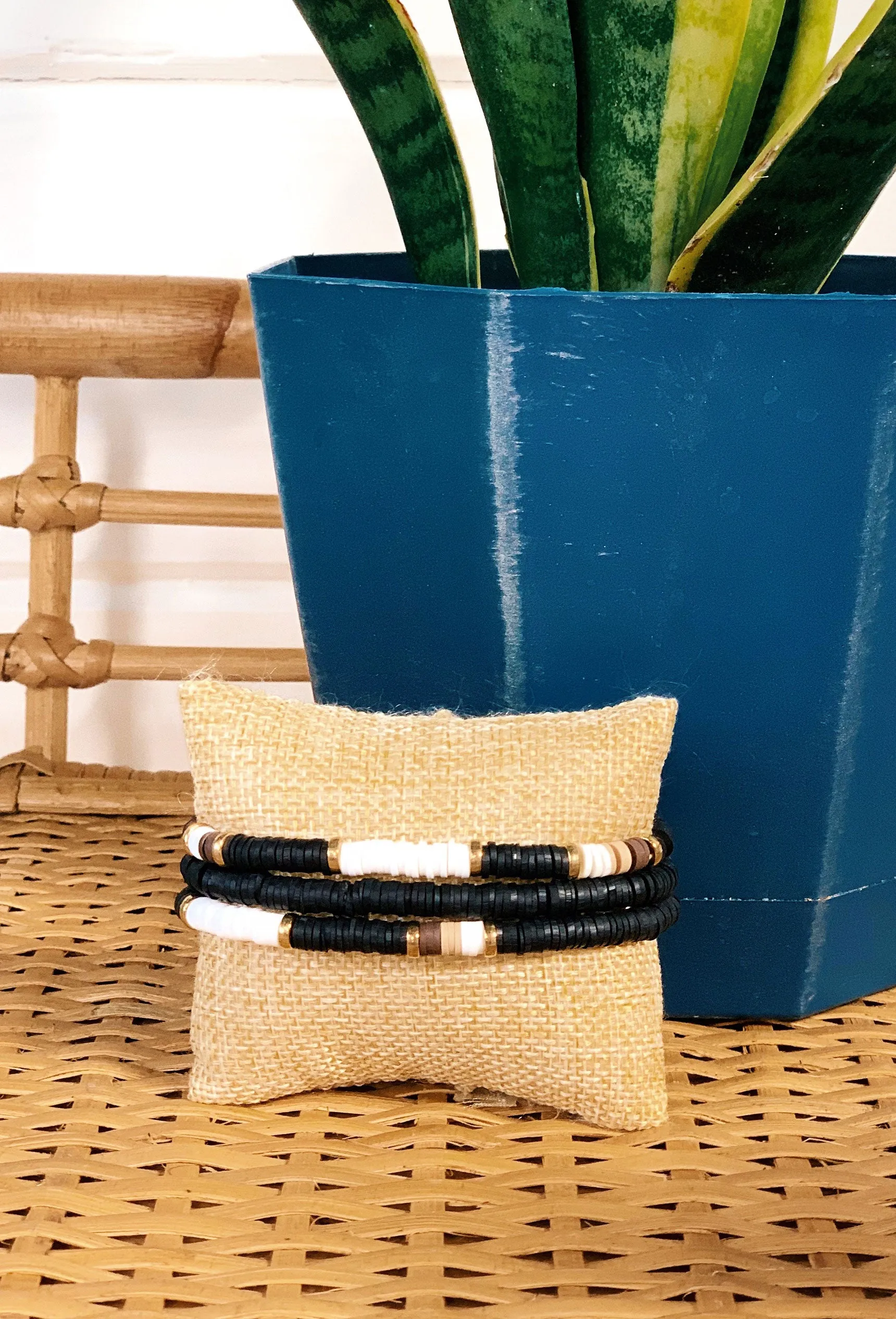 Elyse Stretch Bracelets in Black