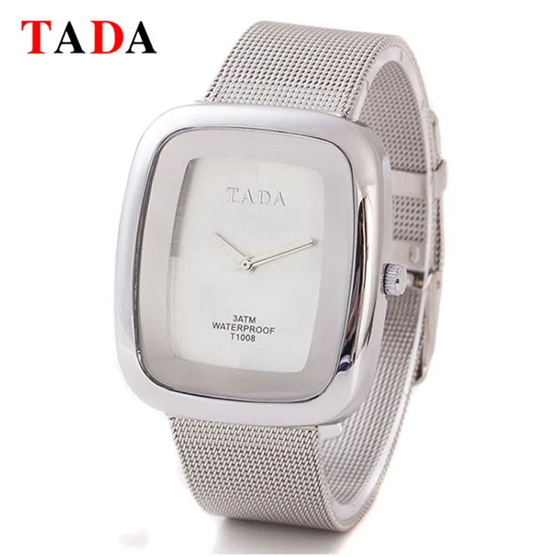 Famous Watches TADA Lady Wristwatch Women Mesh steel rose gold bracelet Watch Fast shipping Feida