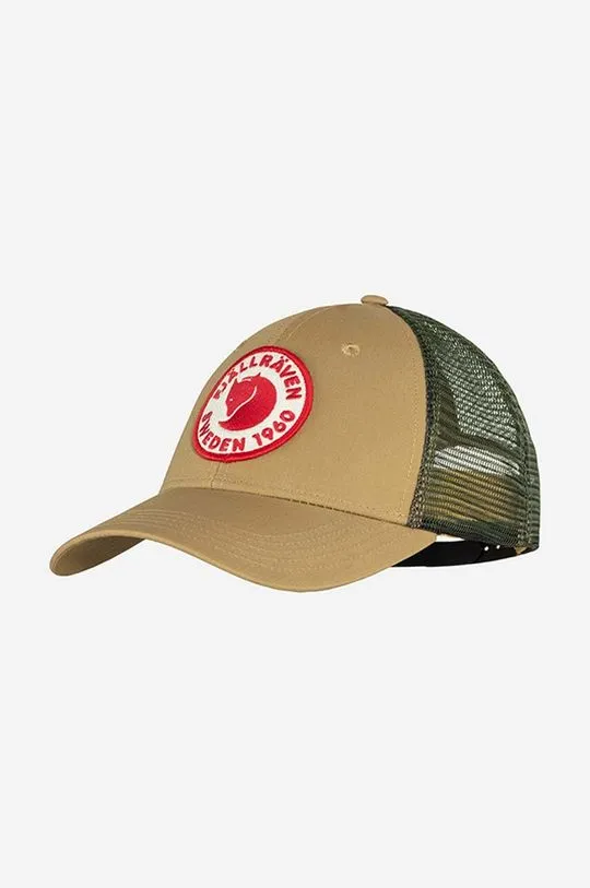 Fjallraven baseball cap beige color