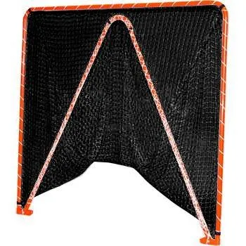 Folding Lacrosse Goal - 30 lbs, 6'x6'x7' by Crankshooter INCLUDED with 4mm, 5mm or 6mm BLACK - FREE Shipping