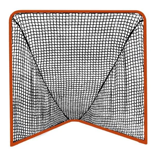 Folding Lacrosse Goal - 30 lbs, 6'x6'x7' by Crankshooter INCLUDED with 4mm, 5mm or 6mm BLACK - FREE Shipping