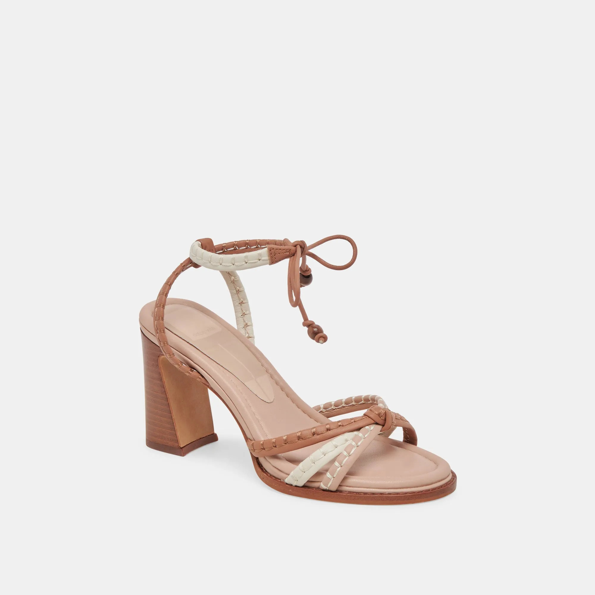 GAZELE HEELS TAN MULTI LEATHER