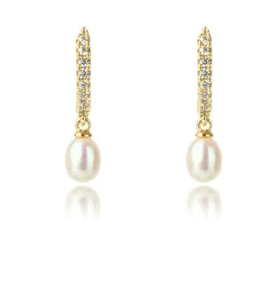 Georgini - Oceans Bondi Freshwater Pearl Earrings Gold